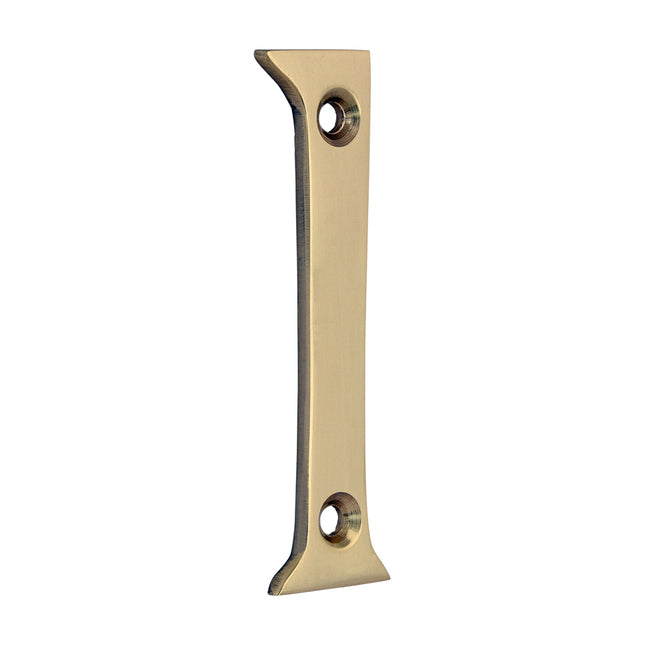 Timco Door Numeral 1, Polished Brass Lime
