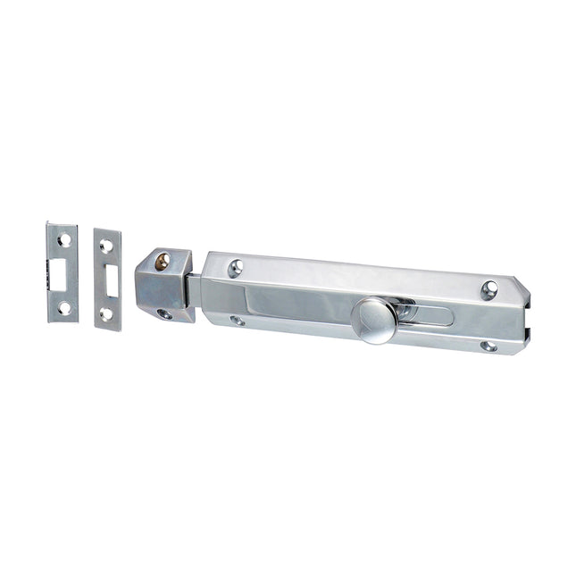 Timco Architectural Flat Section Bolt Polished Chrome, Brass, Lime