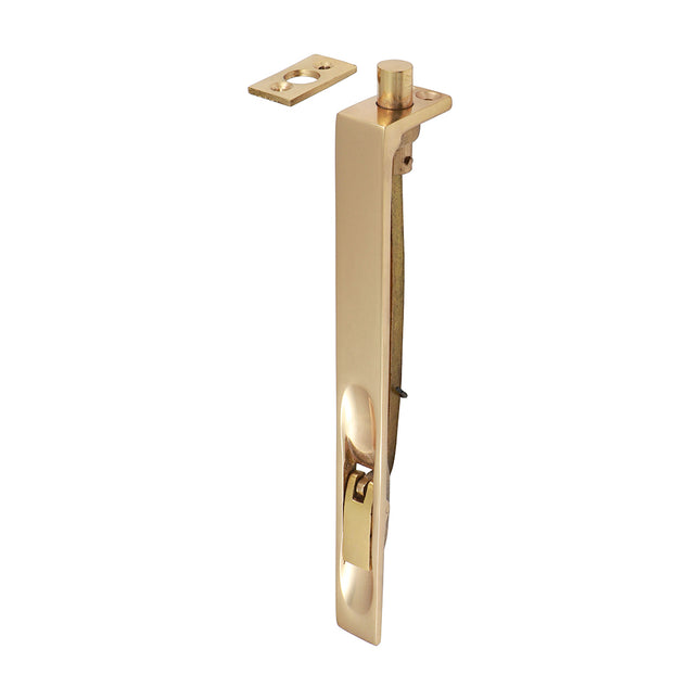 Timco Lever Action Flush Bolt, Polished Brass Lime