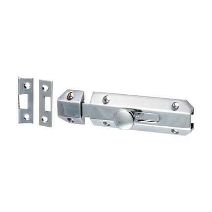 Timco Architectural Flat Section Bolt Polished Chrome, Brass, Lime