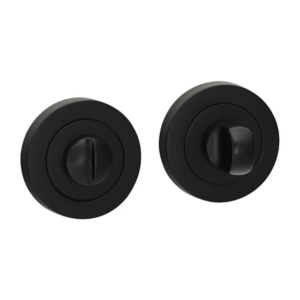 Bathroom Thumb Turn And Release - Matt Black