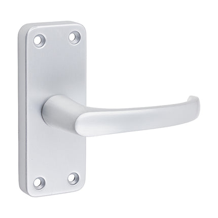 Timco Contractors Lever Latch Handles, Satin Anodised Aluminium