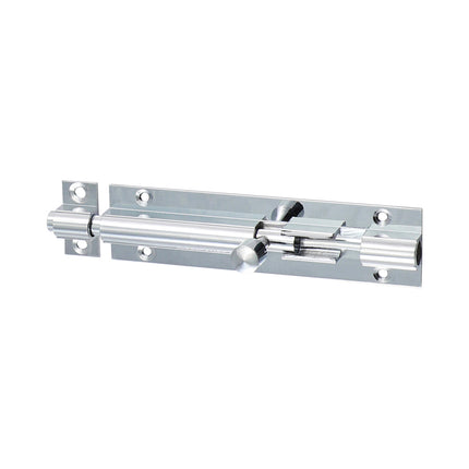 Timco Straight Barrel Bolt, Polished Chrome Brass, Lime