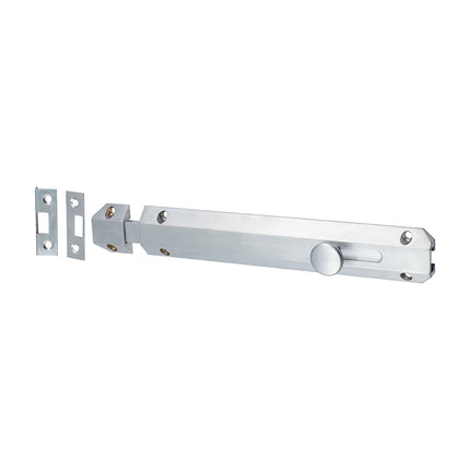Timco Architectural Flat Section Bolt Satin Chrome, Brass, Lime