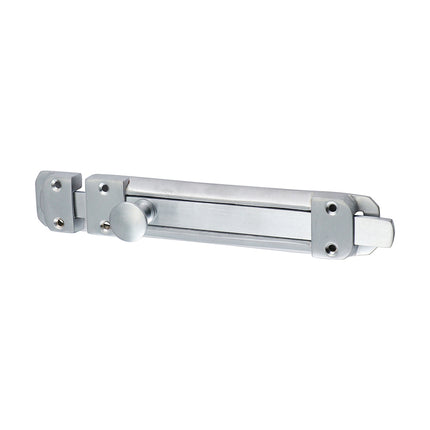 Timco Contract Flat Section Bolt, Satin Chrome Brass, Lime