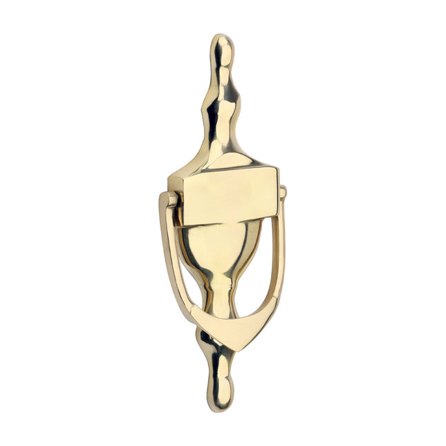 Timco Urn Pattern Door Knocker, Polished Brass Lime