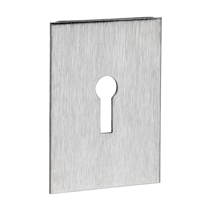 Lock Profile Self-Adhesive Escutcheon - Oblong - Satin Stainless Steel