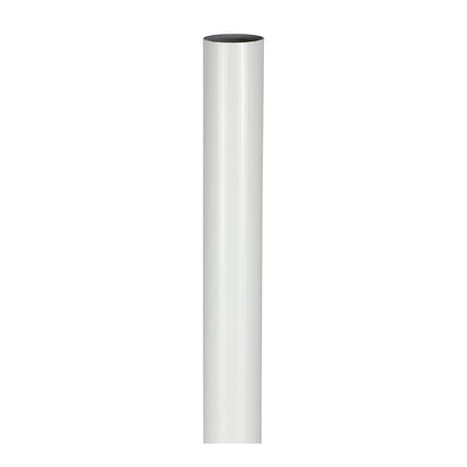 Timco Wardrobe Rail, Round, White Steel