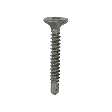 Drywall Construction Metal Stud Cement Board Screws - PH - Countersunk Wafer - Self-Drilling - Exterior - Silver Organic