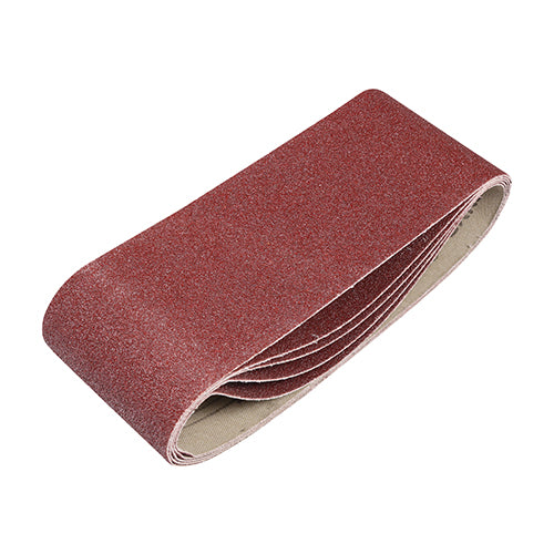 Timco Sanding Belts, 80 Grit, Red Aluminium
