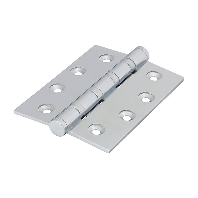 Performance Ball Race Hinge - Solid Brass - Polished Chrome