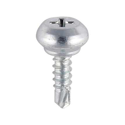 Weather Bar Screws - Nipple Head - PH - Self-Tapping Thread - Self-Drilling Point - Zinc