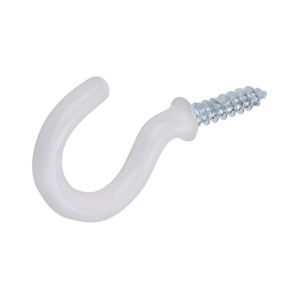 Cup Hooks - Round - White