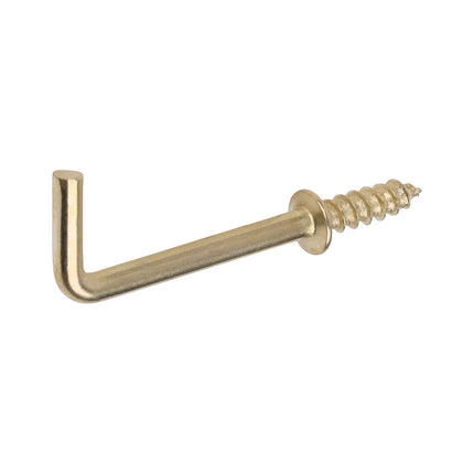 Cup Hooks - Square - Electro Brass
