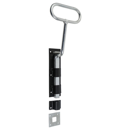 Timco Bow Handle Bolt, Black Steel