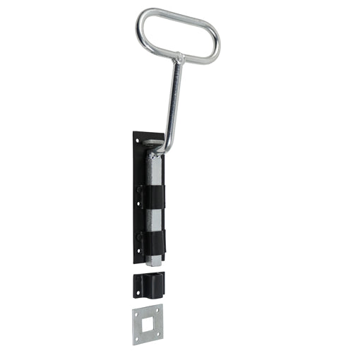 Timco Bow Handle Bolt, Black Steel