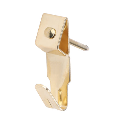 Picture Hanging Hooks - Single - Electro Brass