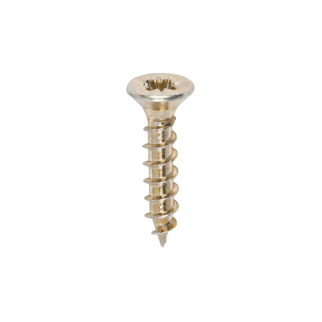 TIMCO Solo Chipboard Woodscrews PZ Double Countersunk Single Thread Yellow 