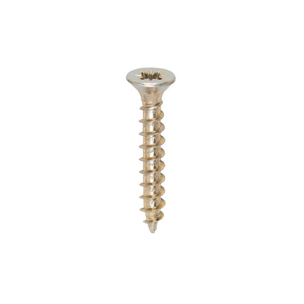 TIMCO Solo Chipboard Woodscrews PZ Double Countersunk Single Thread Yellow 