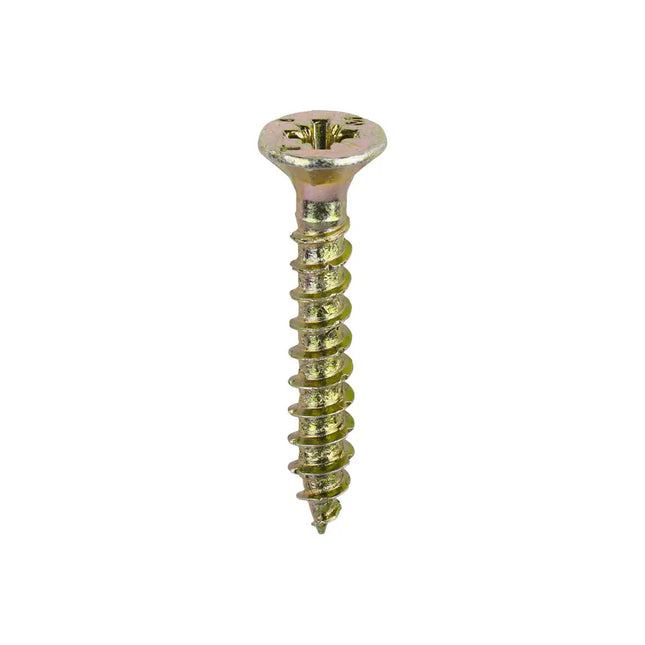 TIMCO Velocity Premium Multi-Use Screws PZ Double Countersunk Yellow 