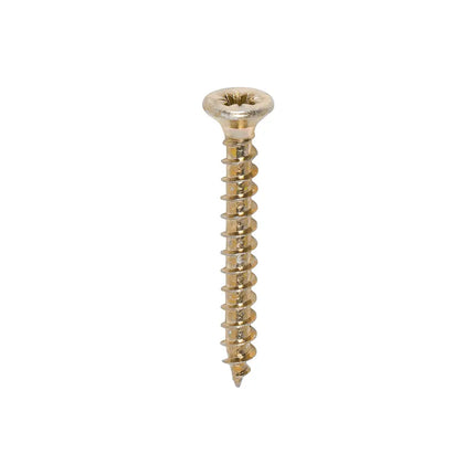 TIMCO Solo Chipboard Woodscrews PZ Double Countersunk Single Thread Yellow 