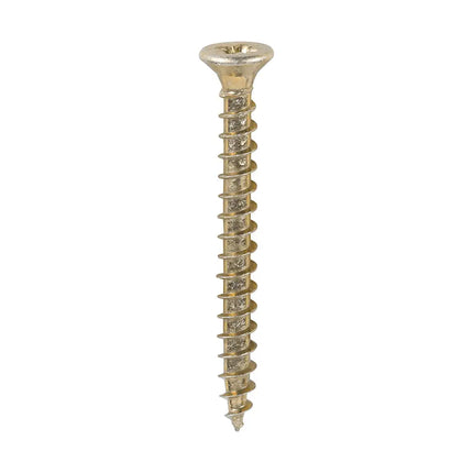 TIMCO Solo Chipboard Woodscrews PZ Double Countersunk Single Thread Yellow 