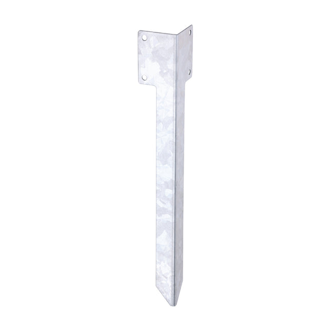 Railway Sleeper Ground Spike - Corner - Galvanised Steel