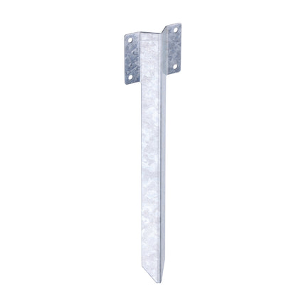 Railway Sleeper Ground Spike - Straight Edge - Galvanised Steel