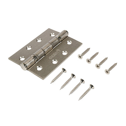 Twin Ball Bearing Hinges - Steel - Satin Nickel