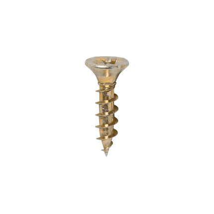 TIMCO Solo Chipboard Woodscrews PZ Double Countersunk Single Thread Yellow 
