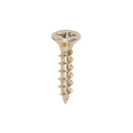 TIMCO Solo Chipboard Woodscrews PZ Double Countersunk Single Thread Yellow 