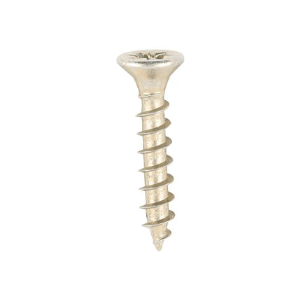 TIMCO Solo Chipboard Woodscrews PZ Double Countersunk Single Thread Yellow 