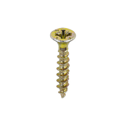 TIMCO Velocity Premium Multi-Use Screws PZ Double Countersunk Yellow 