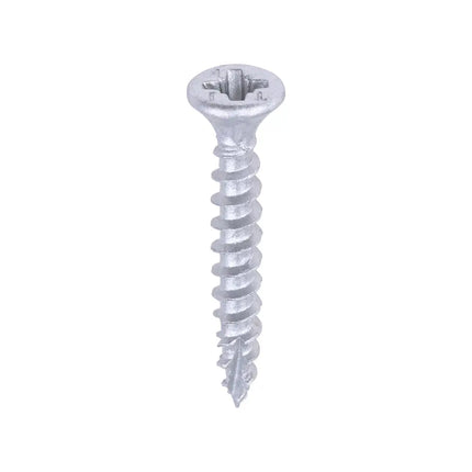 C2 Exterior Strong-Fix - PZ - Double Countersunk with Ribs - Twin-Cut - Silver