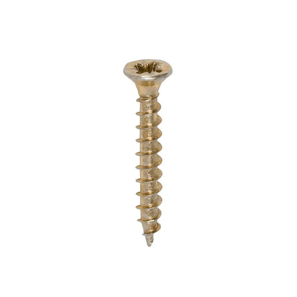 TIMCO Solo Chipboard Woodscrews PZ Double Countersunk Single Thread Yellow 