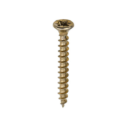 TIMCO Solo Chipboard Woodscrews PZ Double Countersunk Single Thread Yellow 