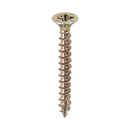 TIMCO Velocity Premium Multi-Use Screws PZ Double Countersunk Yellow 