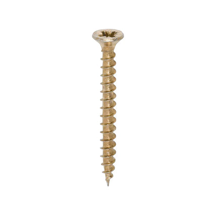 TIMCO Solo Chipboard Woodscrews PZ Double Countersunk Single Thread Yellow 