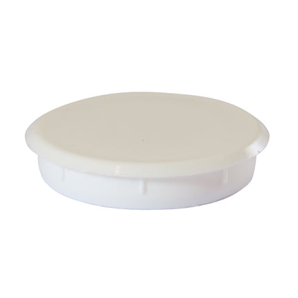 Hinge Hole Cover Caps - White