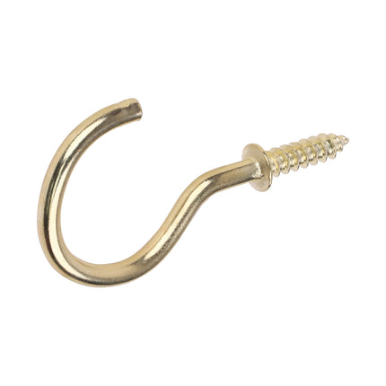 Timco Cup Hooks, Round, Electro Brass Steel