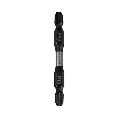Timco Impact Driver Bits, Ph, Double Ended Steel