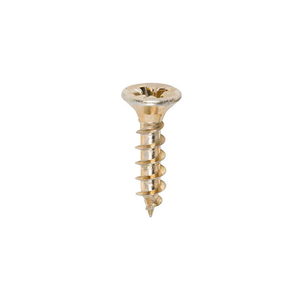 TIMCO Solo Chipboard Woodscrews PZ Double Countersunk Single Thread Yellow 