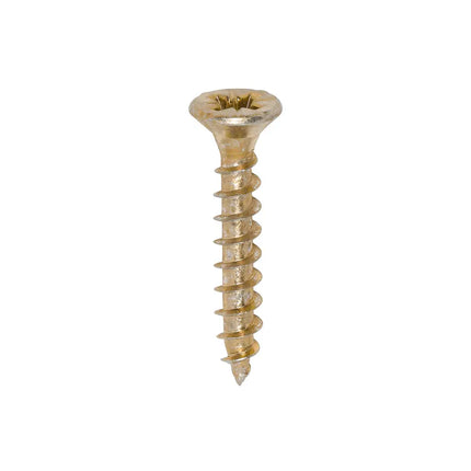 TIMCO Solo Chipboard Woodscrews PZ Double Countersunk Single Thread Yellow 