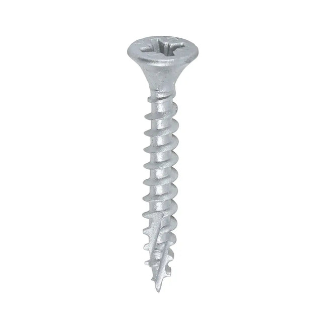 TIMCO C2 Exterior Strong-Fix PZ Twin Cut Double Countersunk Silver Organic 