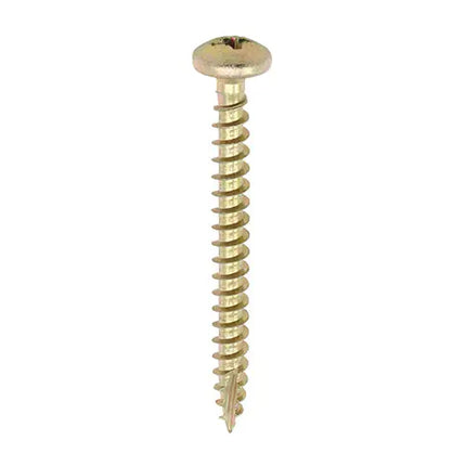 TIMCO Classic Multi-Purpose PZ Pan Head Screws Yellow Zinc Carbon 