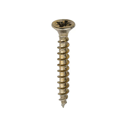 TIMCO Solo Chipboard Woodscrews PZ Double Countersunk Single Thread Yellow 