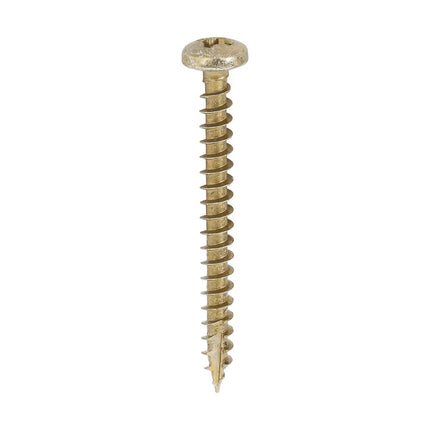 TIMCO Classic Multi-Purpose PZ Pan Head Screws Yellow Zinc Carbon 