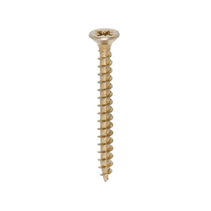 TIMCO Solo Chipboard Woodscrews PZ Double Countersunk Single Thread Yellow 