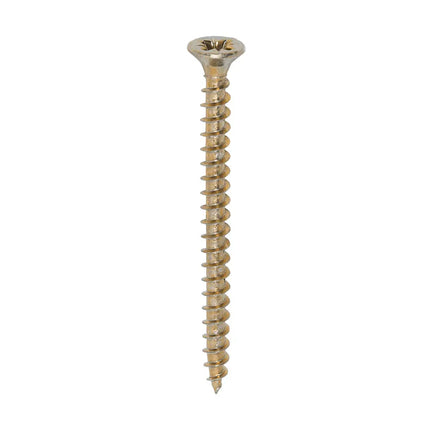 TIMCO Solo Chipboard Woodscrews PZ Double Countersunk Single Thread Yellow 
