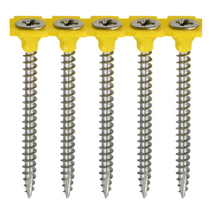 Timco Collated Classic Multi-Purpose Screws Stainless Steel, Steel, Lime, Ash